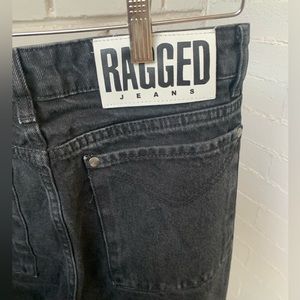 Ragged priest black high waist wide leg non stretch jeans size 32